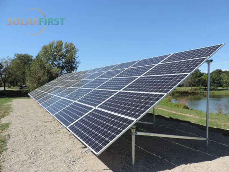 Ground screw solar mounting system