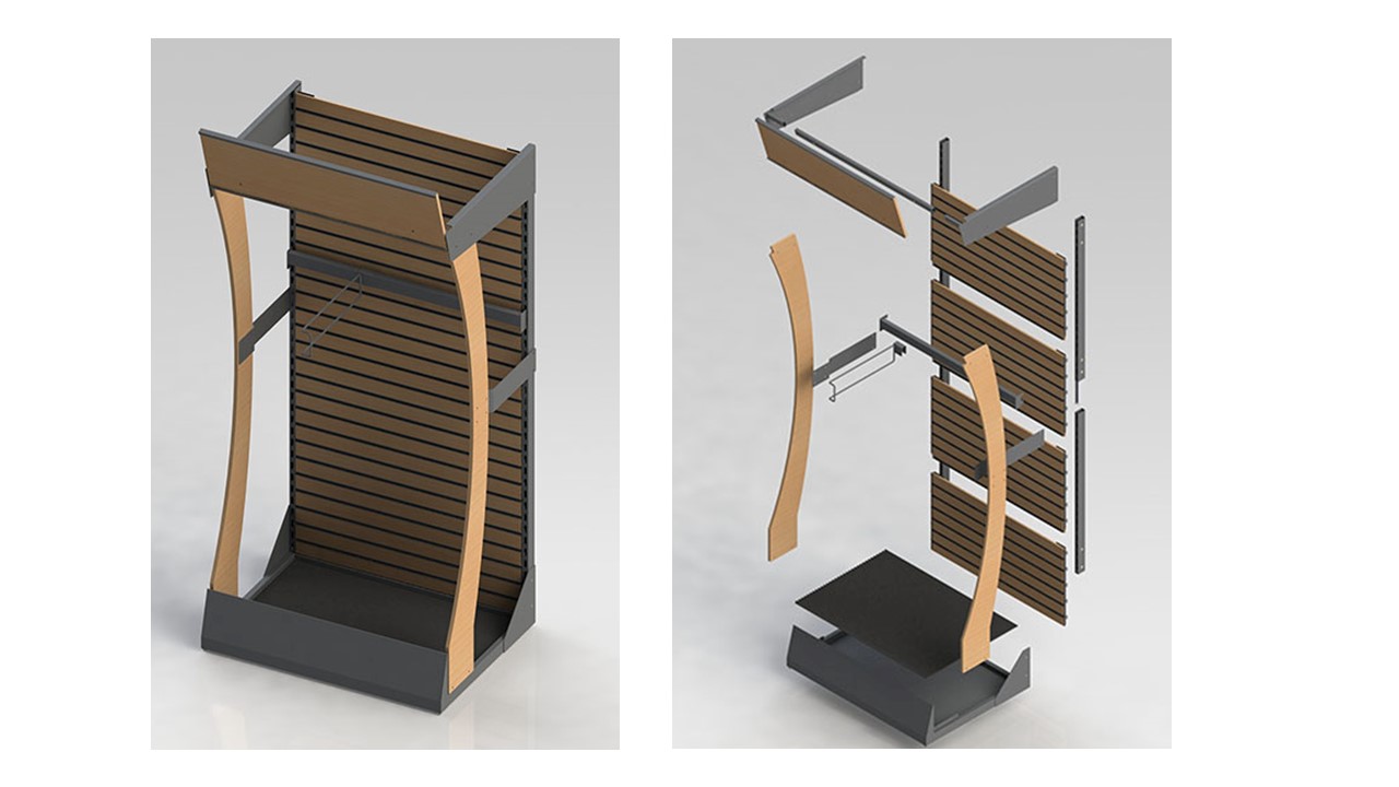 End cap display stand 