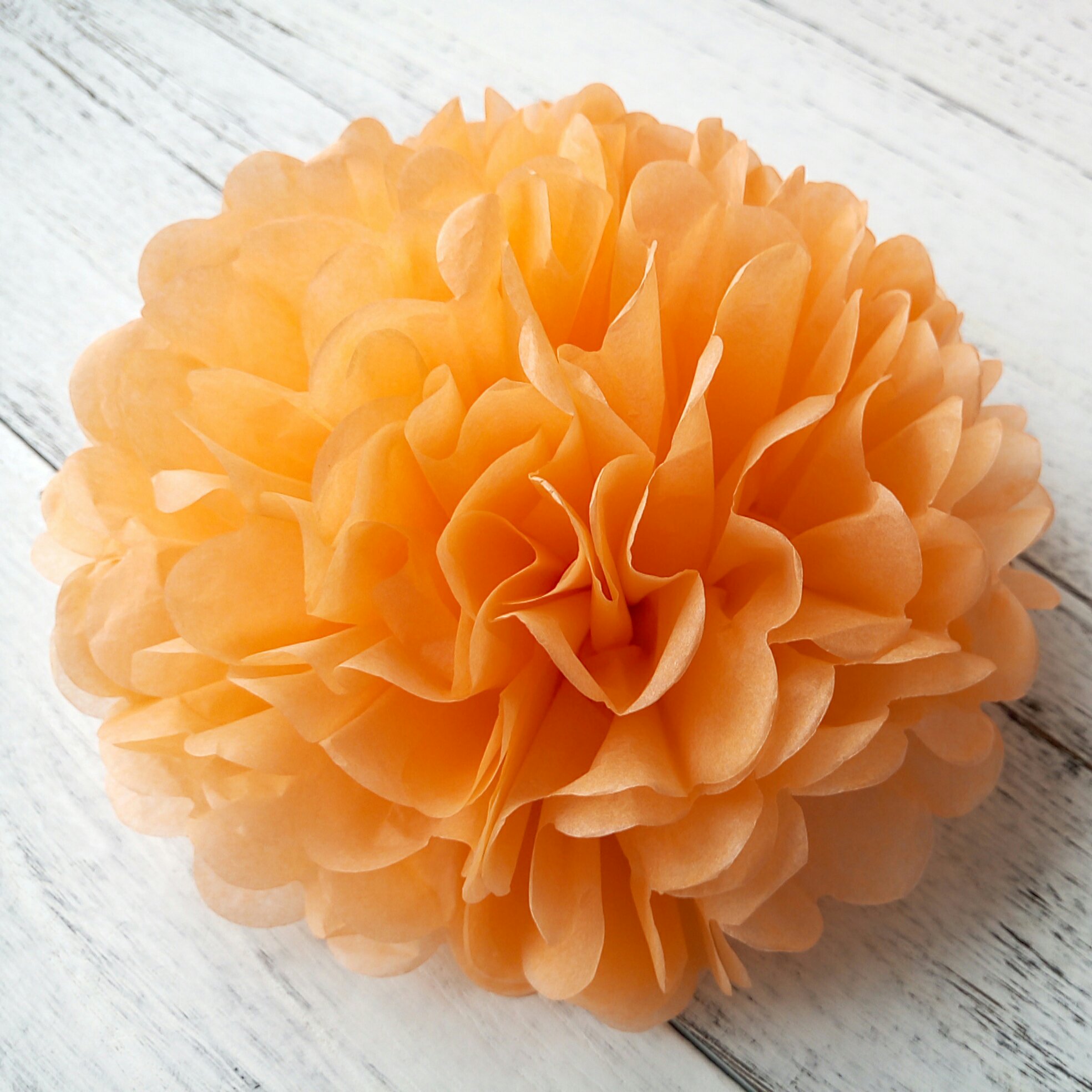 杏色婚礼装饰纸巾，便宜的花球