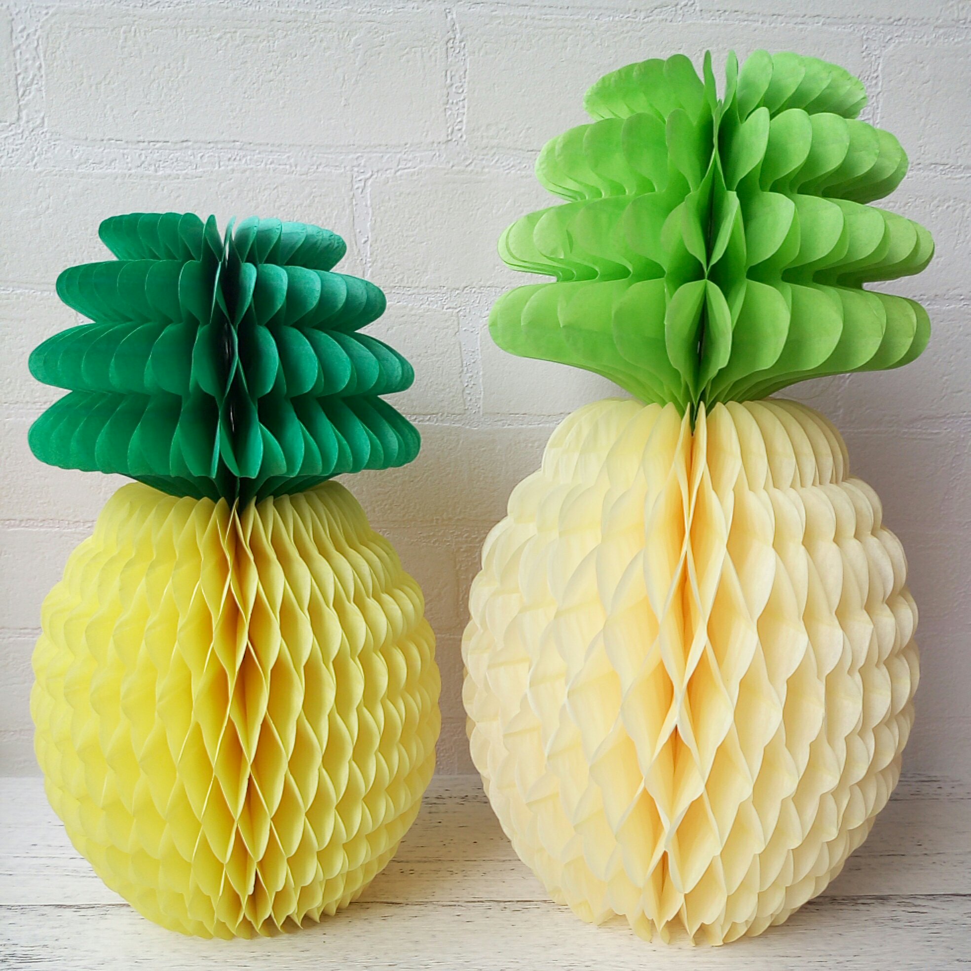 Umiss 菠萝纸蜂窝球挂纸菠萝派对装饰