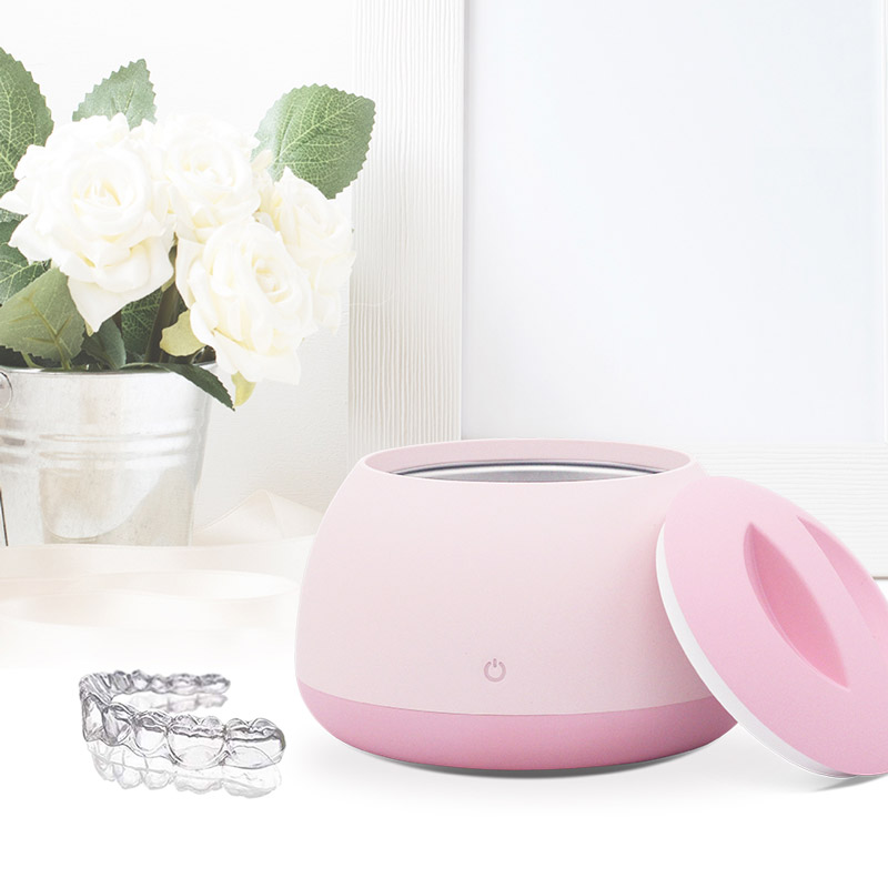 粉色迷你家用超声波清洁器