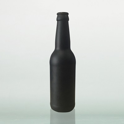 12 盎司玻璃黑色啤酒瓶