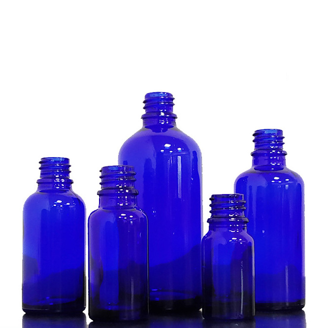 10ml 蓝色扩香器精油螺旋盖玻璃瓶