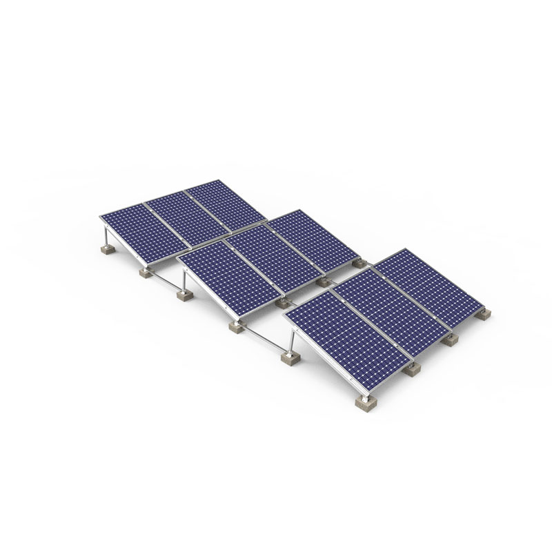 混凝土基础压载安装太阳能系统