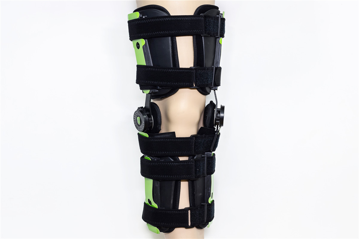 望远镜铰接膝盖扶手与铝合金骨折骨折支撑矫形术后op免疫ilizantion