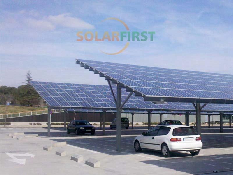 太阳能车厢安装系统冠层安装结构