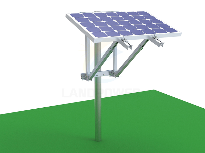 杆太阳能电池板安装架