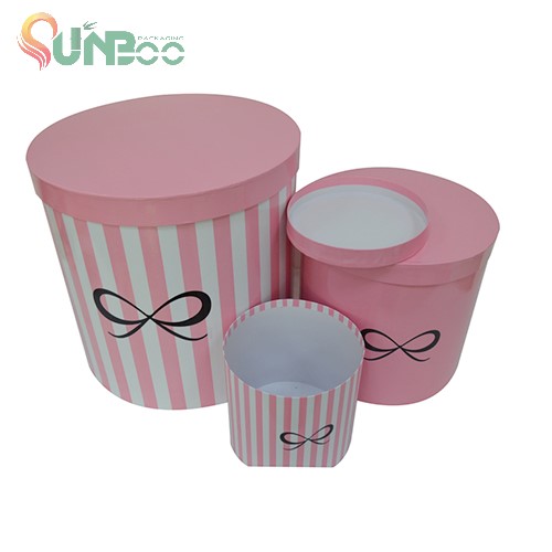 圆形和粉红色的礼品盒 -SP-BOX089