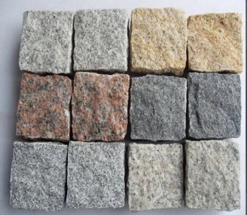 优质天然花岗岩抛光铺路石用于景观石