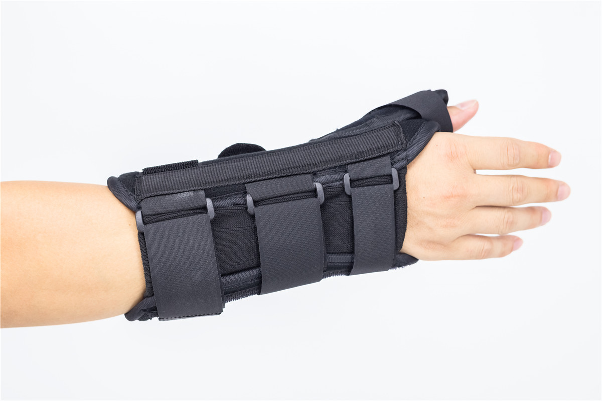 可调节腕部夹板支架带拇指角形用于扭伤腕关节固定厂家直销
