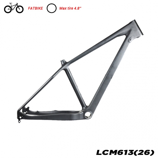 全碳 26 Fat 自行车车架带碳纤维前叉