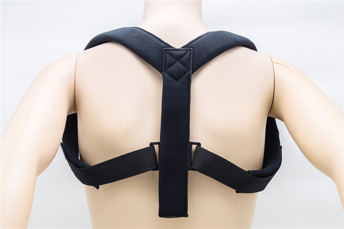 可调节锁骨支持上脊柱背锁锁带姿势矫正器