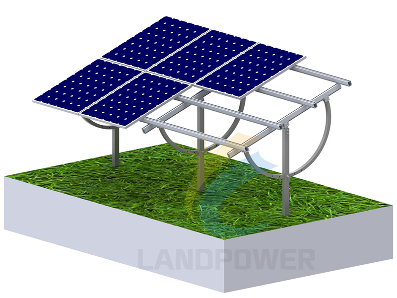 倾斜可调节太阳能地面安装系统