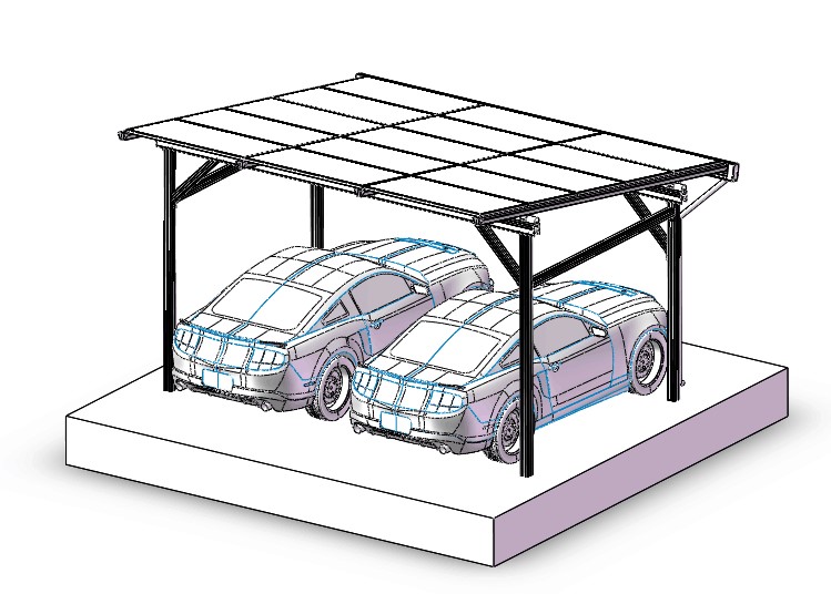 防水太阳能车厢安装系统