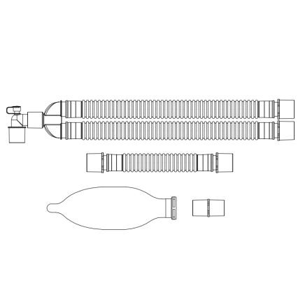 单用呼吸电路波纹型