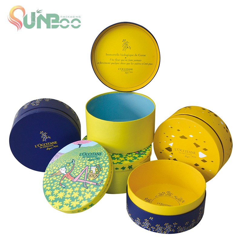 圆形和多种颜色的礼品盒-SP-BOX044